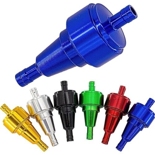 Universal 6mm Petrol Gas Fuel Filter Cleaner for Motorcycle Pit Dirt Bike ATV Oil Filters 6 Color