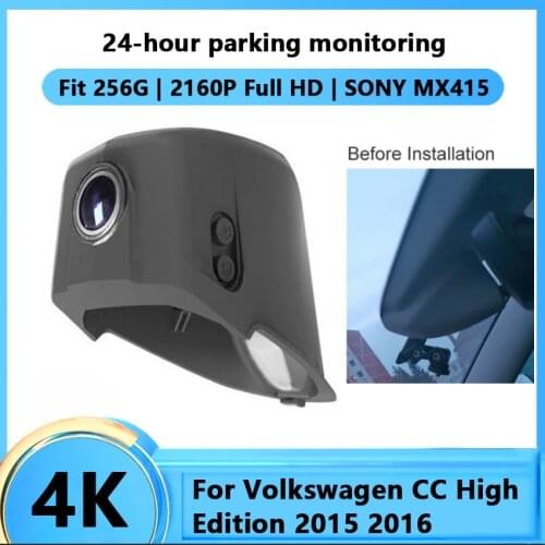 Car Wifi DVR Driving Video Recorder Car Front Dash Camera Cam For Volkswagen CC High Edition 2015 2016 HD APP Control Function