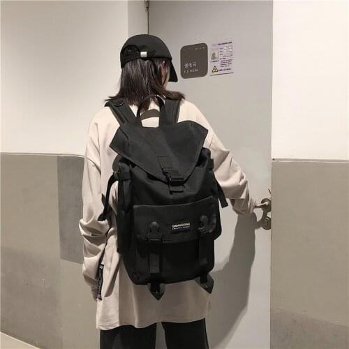 Large Capacity Nylon Travel Backpacks For Men Women Multifunction Solid Unisex School Backpack Bags Multifunction Unisex Bag