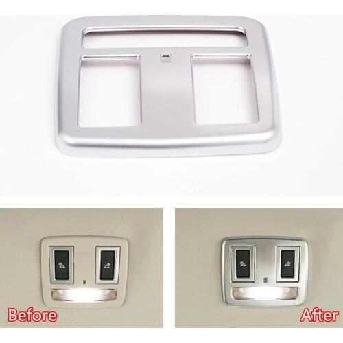 YAQUICKA For Jaguar XE 2015 2016 and XF 2016 Car Rear Reading Light Lamp Frame Trim Styling Car-covers Sticker Accessory