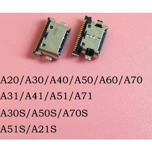 100PCS Charger USB Charging Port Dock Connector For Samsung A20 A30 A50 A70 A51 A71 A21s A01 A30s A20s A50s A11 A21 A31 A51s