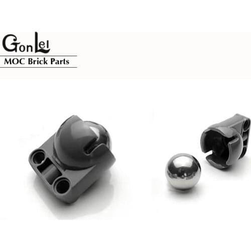 10Sets/lot Technic Parts high-tech building block accessories ev3 universal wheel Compatible with NO.92911+BB607 ev5 Steel Balls