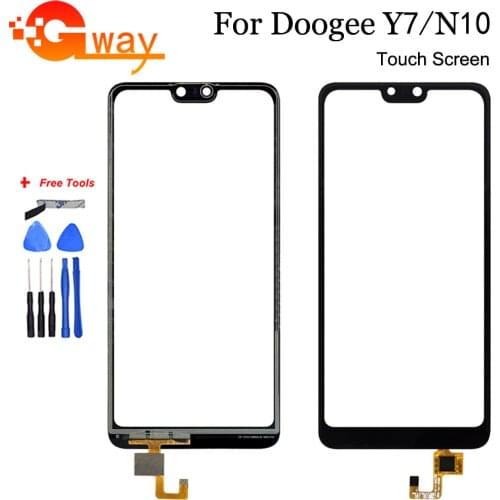 100% Tested Touch Screen Digitizer For Doogee N10 Touch Panel Perfect Mobile Phone Spare Parts For Doogee Y7 Touch+Tools