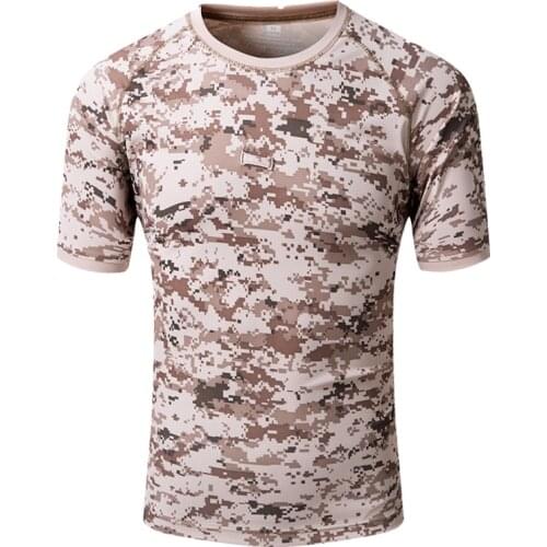 15 color men camo T-shirt quick dry Military tactics sports male women trekking climbing camping 1 pocket Short Sleeve T Shirts