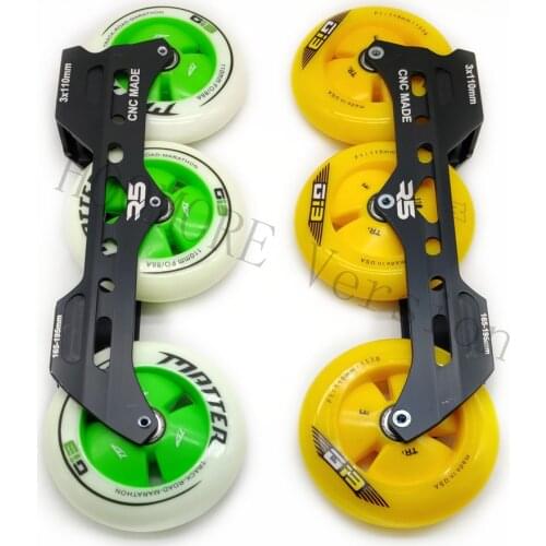 [3X110mm 110mm] Speed Inline Skate Frame for Speeding Racing Skating, Compatible for Powerslide Pleasure Tools Slalom FSK