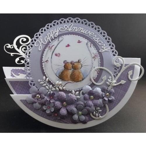 4pcs flower Metal Cutting Dies Stencil for DIY Scrapbooking Photo Album Embossing Paper Cards Craft for Album Decor