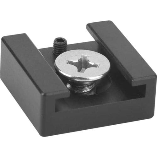 Aluminium Alloy 1/4" Screw Hot Shoe Mount Adapter for DSLR Camera Cage Tripod Ball Head LED Light Microphone Photo Studio Kit