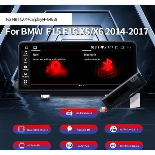 Nunoo Android 10.0 Car player For BMW X5 F15 X6 F16 2014-2017 NBT EVO System GPS 10.25 Inch Car DVD Autoradio Multimedia 4GB64GB