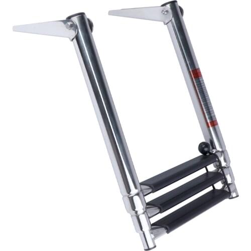 Boat accessories Marine 3 step stainless steel telescopic boat ladder swim step