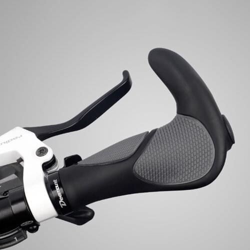 Bicycle Ox Horn Grip Cover Mountain Bike Rubber Vice Bilateral Lock Anti-slip Grip Cover Bicycle Handle Riding Equipment