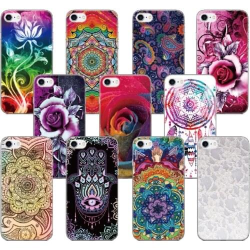 Mandala Rose Flower Case For BQ Aquaris M5 E5 E6 M5.5 X5 Plus For Blackberry Z10 Z30 Q10 For Sony Xperia Z E4 C3 C4 M5 Cover