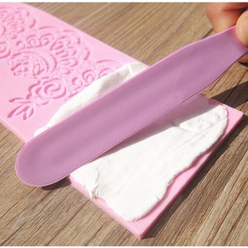 DIY Cake Mold Plastic Fondant Cake Spatula Paste Knife Cake Baking Tray Cake Decoration Tools