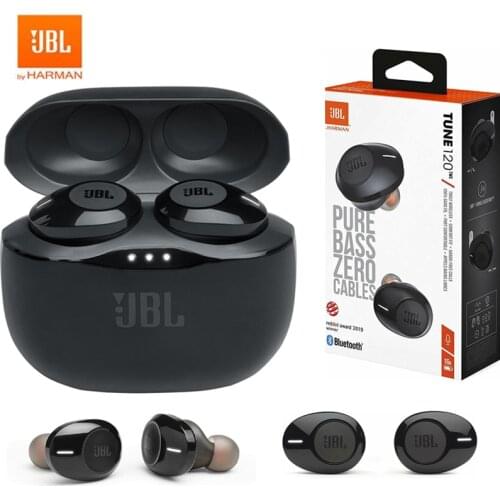 JBL T120TWS True Wireless Bluetooth Earphones TUNE 120 TWS Stereo Earbuds Bass Sound Headphones Headset with Mic