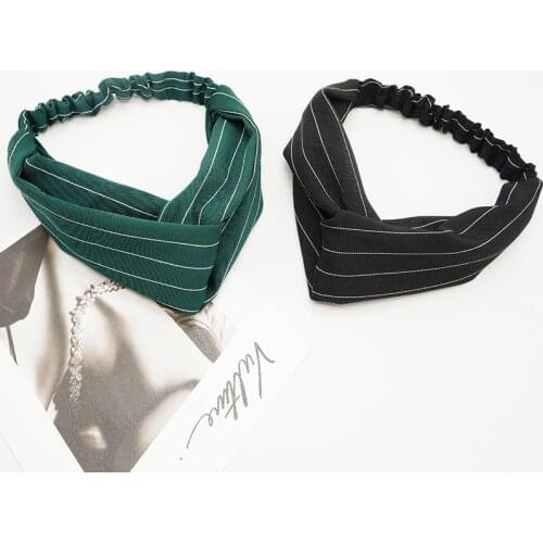 Fashion Retro Literary Elastic Hair Band Makeup Wash your face Hair Band Korean Joker Tiara Female Hair Accessories