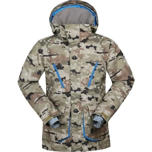 GSOU SNOW Mens Ski Suit Windproof Waterproofing Ski Jacket Winter Outdoor Breathable Wear-resistant Snow Wear For Men