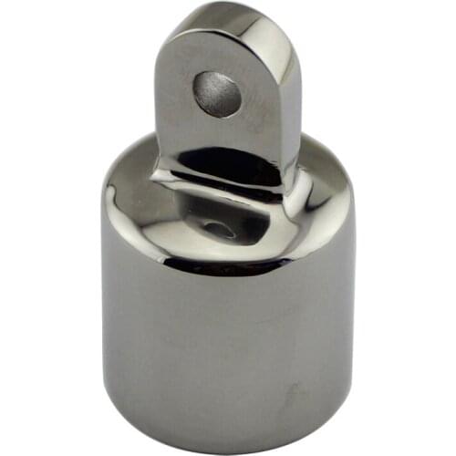 Stainless Marine Bimini Top Eye End Cap Hinge Boat Bimini Top Fitting Deck Hinge with Soket Head Cap Screw 4pcs 7/8" and 1"