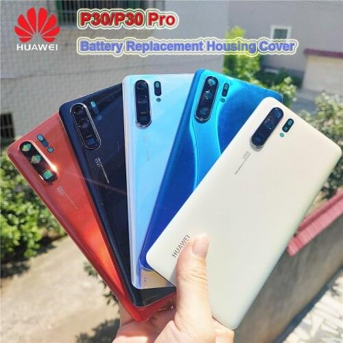 New Original Huawei P P30Pro P30 Glass Battery Cover Rear Door Housing High-Quality Replace Back Covers With Camera Lens Protect