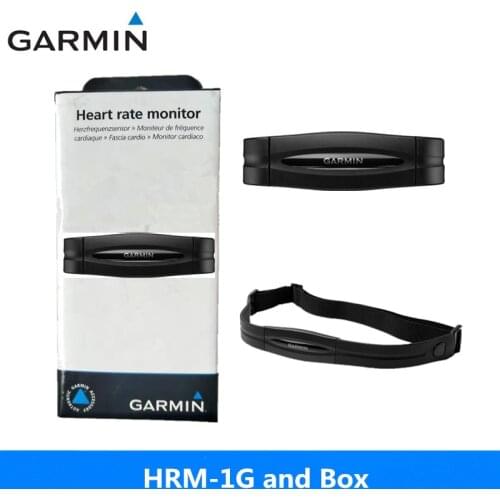 Genuine GARMIN HRM1G Running Heart Rate Monitor With Chest Strap ANT+ Waterproof Garmin 1st Generation HRM Black with Box