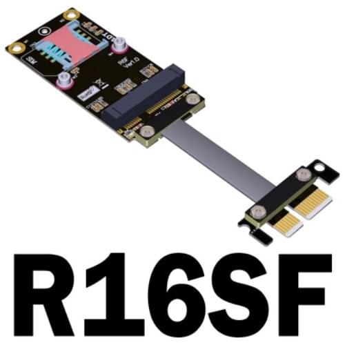 PCI Express 3.0 x1 to Mini PCIe Adapter Riser Card Extension Cable Extender Adapter Extension Cable PCIe Mpcie R16SF High speed