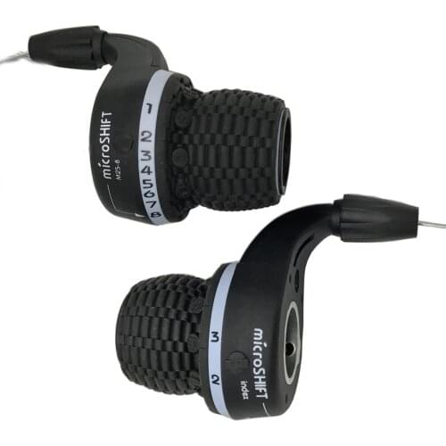 Microshift Grip Gear Twist Shifters Trip 3X8 Speed Twist Shifter Bicycle Shifter Derailleur Compatible for Shimano 24S