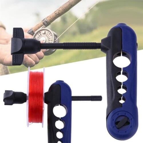 2Pcs Mini Portable Adjustable Fishing Line Spooler Rod Bobbin Reel Winder Board