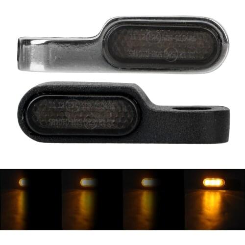 DC 12V LED Turn Signal Light For Cafe Racer Scooter ATV Motobike Blinker Aluminum Alloy Motorcycle Signal lamp Indicators 1 Pair