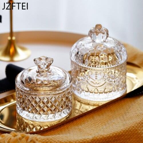 Nordic Luxus Transparent Glas Candy Jar Getrocknete Obst Fach Mit Deckel Hause Tee Kaffee Bohnen Speicher Tank Küche Lagerung