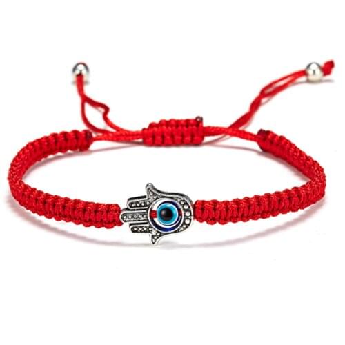 Devils Eye Series Lucky Lucky Weave Bracelet Red String Geometric Bracelet Anklet Gift Couple Bracelet Jewelry for Women