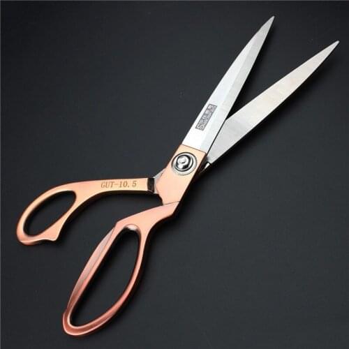 10.5/9.5/8.5 inch Rose Gold Stainless Steel Tailor Scissors Sewing Cut Crafts Sewing Fabric Scissors Cutter Textile Sewing Tool