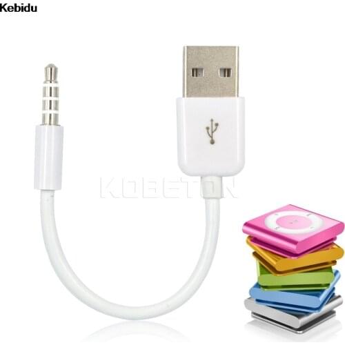 USB 2.0 Data Sync Charger Transfer Cable 3.5mm Jack Charger for Apple iPod 3rd 4th 5th 6th Mp3 Mp4