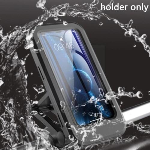 Bicycle Motorcycle Handlebar Rearview Mirror Waterproof Bracket Case Suitable For 4.7-6.8 Bag Phone Mobile Inch Mounting S7Z5