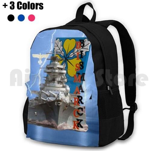 Bismarck Battleship Outdoor Hiking Backpack Riding Climbing Sports Bag Ideas Ship Warship Germany Online Games Computer Games