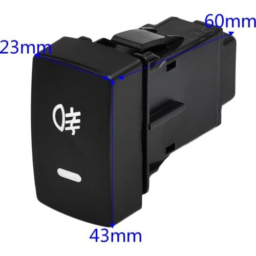 For Honda FIT, CIVIC, CR-V, ACCORD Car Push Button Fog Light Switch With Connecting Wire 5 Pin LED Auto Replacement Parts