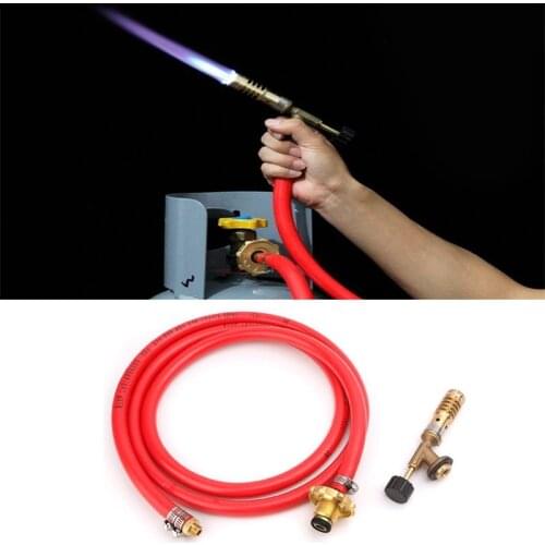 High Quality Gas Self Ignition Turbo Torch With Hose Solder Propane Welding For Plumbing Air Conditioning
