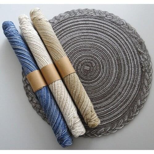 Japanese Ramie Cotton Pad Insulation Pad Home Western-style Food Table Cushion Against The Hot Cup Pad Round Dish Bowl Mat
