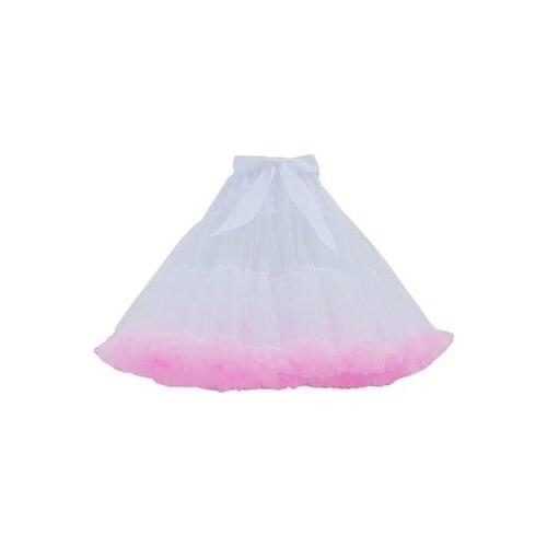 Pretty Girl Lolita Tulle Petticoat Crinoline Colorful Vintage Bridal Petticoat for Wedding Dresses Underskirt Rockabilly Tutu