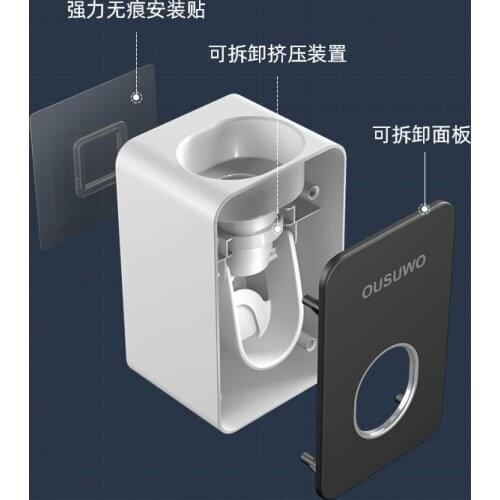 Toothpaste Squeezing Machine Wall Hanging Toothbrush Holder Lazy Squeeze Artifact Tool Automatic Squeeze Coaster Holder Mold