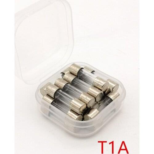 20 pcs/lot) T1A 250V 5 x 20mm Slow Blow Glass Tube Fuse, UL VDE RoHS Approved, 1 Amp