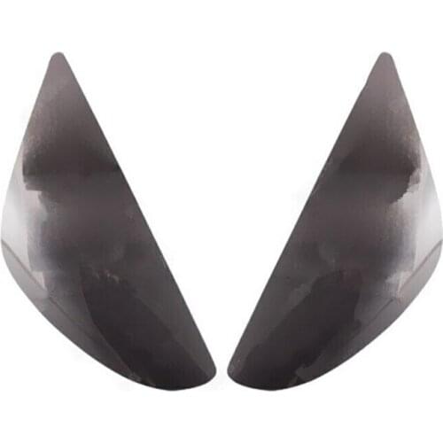 2X Motorcycle ABS Headlight Cover Lens Shield For Kawasaki ZX-6R 636 2005 - 2006 Custom