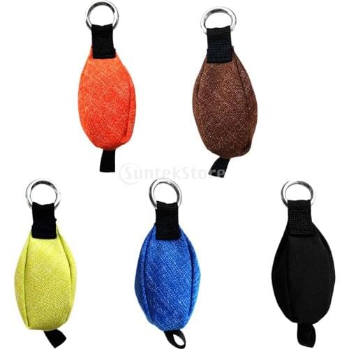 350g / 12.3oz Arborist Tree Surgeon Throw Weight Bag with 20mm Stainless Steel Ring Attach to Throw Line