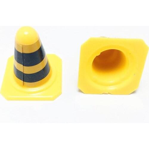 9Pcs Mini English Road Traffic Sign Signage Block Toy DIY Miniature Scene Accessory Children Safety Education Kids Puzzle Toys