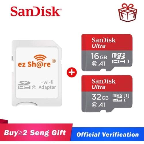 Ezshare Wireless wifi adapter+SanDisk Ultra 16gb 32gb class10 TF storage Card Micro SD Card 64gb 128GB Memory Card