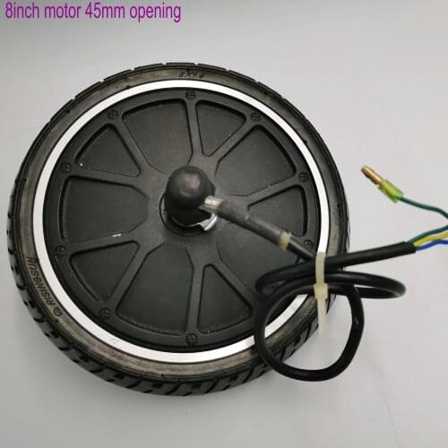 8inch BLDC Hub Motor Gearless+Tyre 24v36v 180w-400w 45mm THIN Opening for Electric Scooter SKATEBOARD