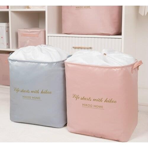 Large Capacity Folding Drawstring Clothes Storage Bag Under Bed Quilt Blanket Pillow Wardrobe Organizer Dustproof Pouch Supplies