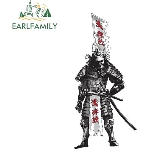EARLFAMILY 13cm x 6cm for Samurai Funny Car Stickers Motorcycle Car Assessoires Decal Caravan Refrigerators Graffiti Decals