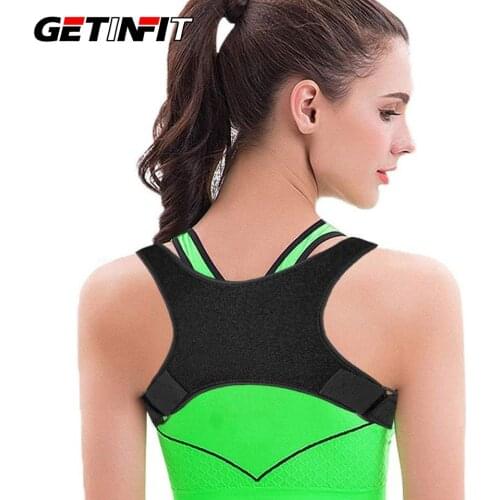 Getinfit Adjustable Back Posture Corrector Spine Back Shoulder Lumbar Brace Support Belt Posture Correction For Adult Unisex