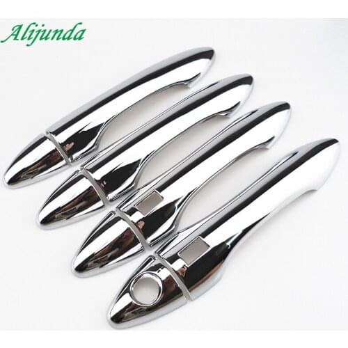 ABS Chrome Car Door Handle Cover Trim Sticker for Hyundai IX 35 Ix35 2010 2011 2012 2013 2014 2015 Car Accessories