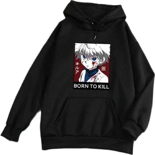 Hunter X Hunter Killua Leorio Kurapika Gon Hisoka Pullover Hoodie Streetswear Harajuku Anime Loose Hooded Tops Drop Ship