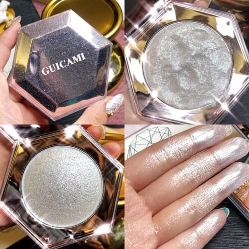 Shimmer Highlighter Illuminator Palette Makeup Glow Face Body Brightener Contour Highlighter Powder Palette Bronzer Highlight