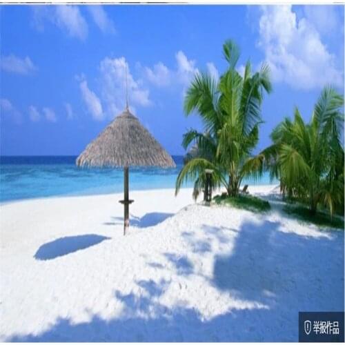 Wallpaper for walls 3 d for living room blue beach wallpapers beautiful scenery wallpapers